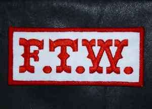 SONS OF OUTLAW ANARCHY F.T.W. FTW BIKER JACKET PATCH  