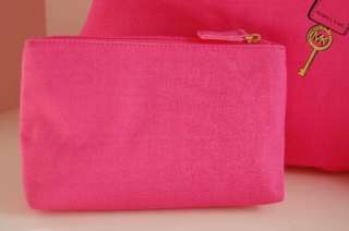 NWT Michael Kors Hamilton Trompe Loeil Electric Pink Canvas Tote Bag 
