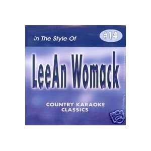  LEEAN WOMACK Country Karaoke Classics CDG Music CD 