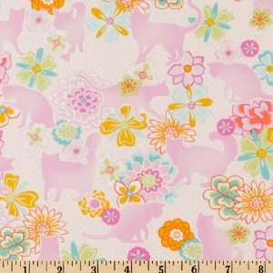   Fancy Light Purple W/Flowers Fabric By The Yard: Arts, Crafts & Sewing