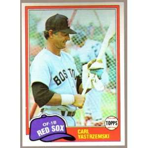  1981 Topps #110 Carl Yastrzemski   Boston Red Sox [Misc 