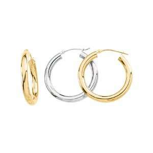  14K Yellow Gold Hoop Earring: Jewelry
