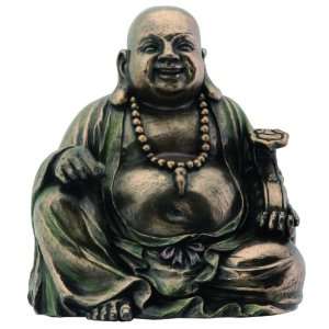  Bronze Hotei Buddha Laughing Buddhism Statue Figurine 