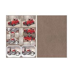   Out Card 2 Sheet Pack   Hot Wheel Classics Red: Arts, Crafts & Sewing