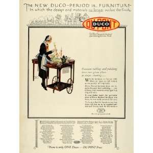  1926 Ad Duco Du Pont Maid House Cleaning Furniture E I De 