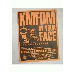    KMFDM Handbill Poster In Your Face House of Blues 