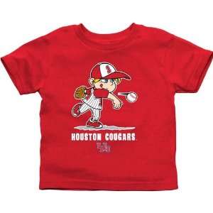  NCAA Houston Cougars Toddler Boys Baseball T Shirt   Red 