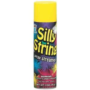  Yellow Silly String, Made in USA  3 oz. Health 