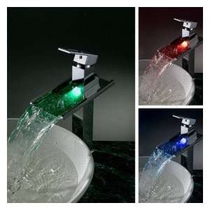   Changing LED Waterfall Bathroom Sink Faucet (Tall): Home Improvement