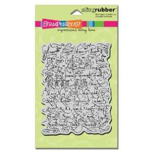   Cling Rubber Stamp, Calligraphy Sampler Image Arts, Crafts & Sewing