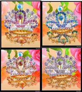 wholesale 24pcs charm Rhinestone Tiara Crown  