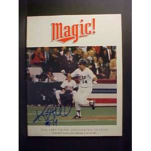  Kent Hrbek Minnesota Twins Autographed 1987 Magic 