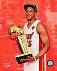 LEBRON JAMES 2012 NBA Finals & MVP Trophy Miami Heat LICENSED 8x10 