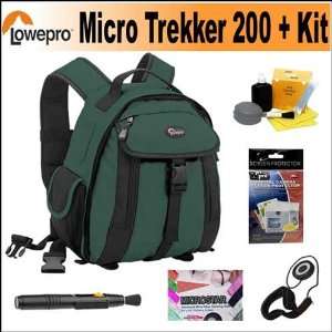  Lowepro Micro Trekker 200 Camera Backpack Green + Camera 