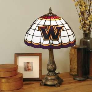  19 NCAA Washington Huskies Logo Tiffany Style Table Lamp 