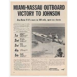   Miami Nassau Powerboat Race Johnson Print Ad (24406)