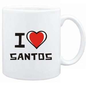  Mug White I love Santos  Last Names