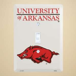    Arkansas Razorbacks Metal Light Switch Cover: Sports & Outdoors