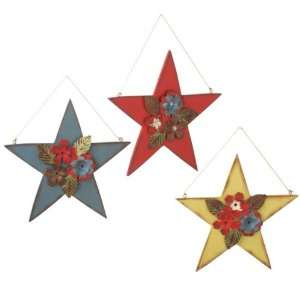    Inspired Star Christmas Ornaments with Metal Flowers: Home & Kitchen