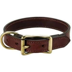  Mendota Wide Leather Dog Collar 18in x 1in: Pet Supplies