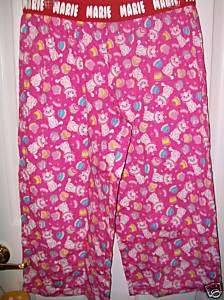 Disney Marie Pink Aristocat Capri PJ Pajama Pants Junior Girls Size 