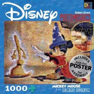  Mickey & the Broom Photomosaic Puzzle Toys & Games