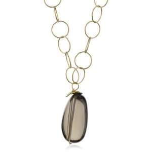  in2 design Nina Gold Smokey Quartz Necklace Jewelry