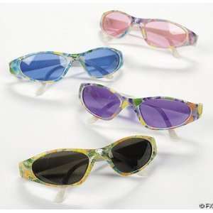 Assorted Butterfly Print Sunglasses (1 dz) Toys & Games