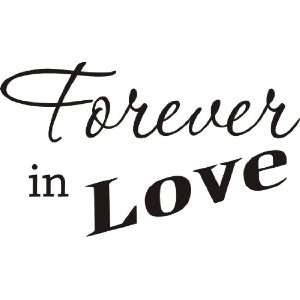    Forever in Love wall decal removable sticker quote
