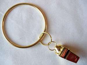 Jailers Ring Whistle Keychain  