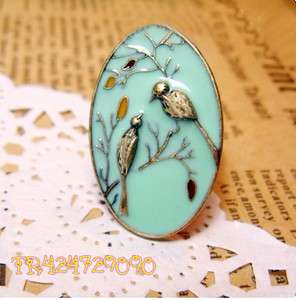   Antiqued Bronze Fashion Concinnity Lucky Bird Adjustable Ring H047