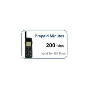    200 Prepaid Minutes for Iridium Satellite Phone Electronics