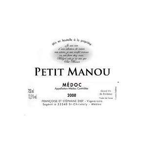 Chateau Petit Manou Medoc 2009 750ML Grocery & Gourmet 