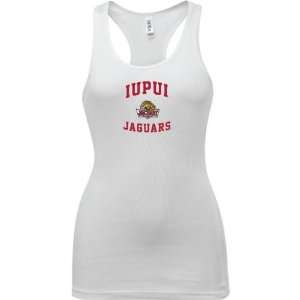  IUPUI Jaguars White Womens Aptitude Tank Top: Sports 