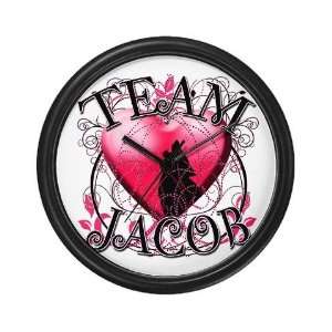  Team Jacob with Pink Heart Twilight Wall Clock by 