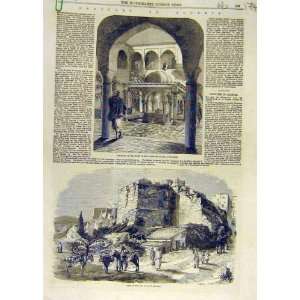   Sketches Fountain Wall Moorish Lady Maleki 1858