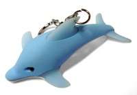 DOLPHIN LED LIGHT UP KEYCHAIN KEY CHAIN RING   W/ SOUND  