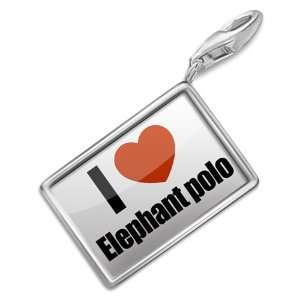 Love Elephant polo   Charm with Lobster Clasp For Charms 
