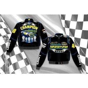 Jimmie Johnson / Lowes 5 Time Nascar Champion Mens 2011 Twill Jacket 