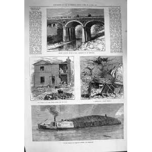  1874 Canal Barge Powder Petroleum RegentS Lodge Gate