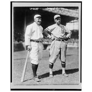  Hans Lobert,NY Giants,Joe Schultz,Brooklyn Dodgers,1915 