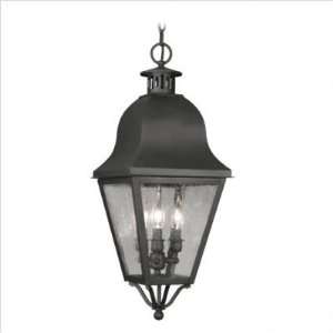 Livex Lighting 2557 04 Amwell Outdoor Hanging Lantern in Black