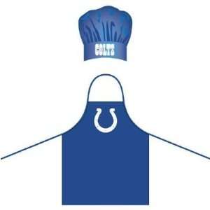  Indianapolis Colts NFL Barbeque Apron and Chefs Hat 