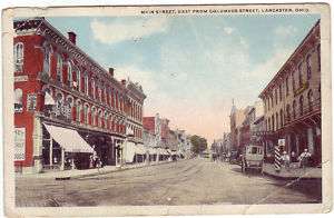 Lancaster, Ohio, Main Street from Columbus Street 1920  