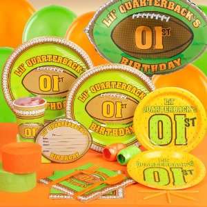  Lil Quarterback 1st Birthday Standard Party Pack for 16 