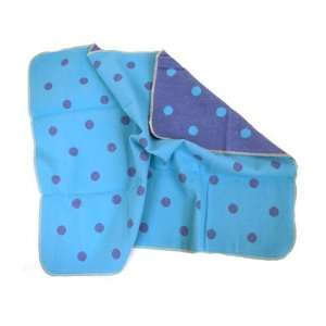  Juwel Blue polka dot baby blanket by David Fussenegger 