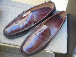 Bean Burgundy Leather Casual Loafers 11.5  