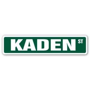  KADEN Street Sign name kids childrens room door bedroom 