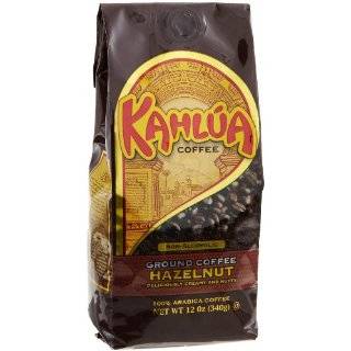 Coffee Kahlua Hazelnut Gourmet Ground Coffee, 12 Ounce Bags (Pack of 2 