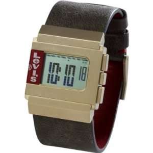 Levis L017GU 4 Unisex Digital Brown Leather Strap Chronograph Watch